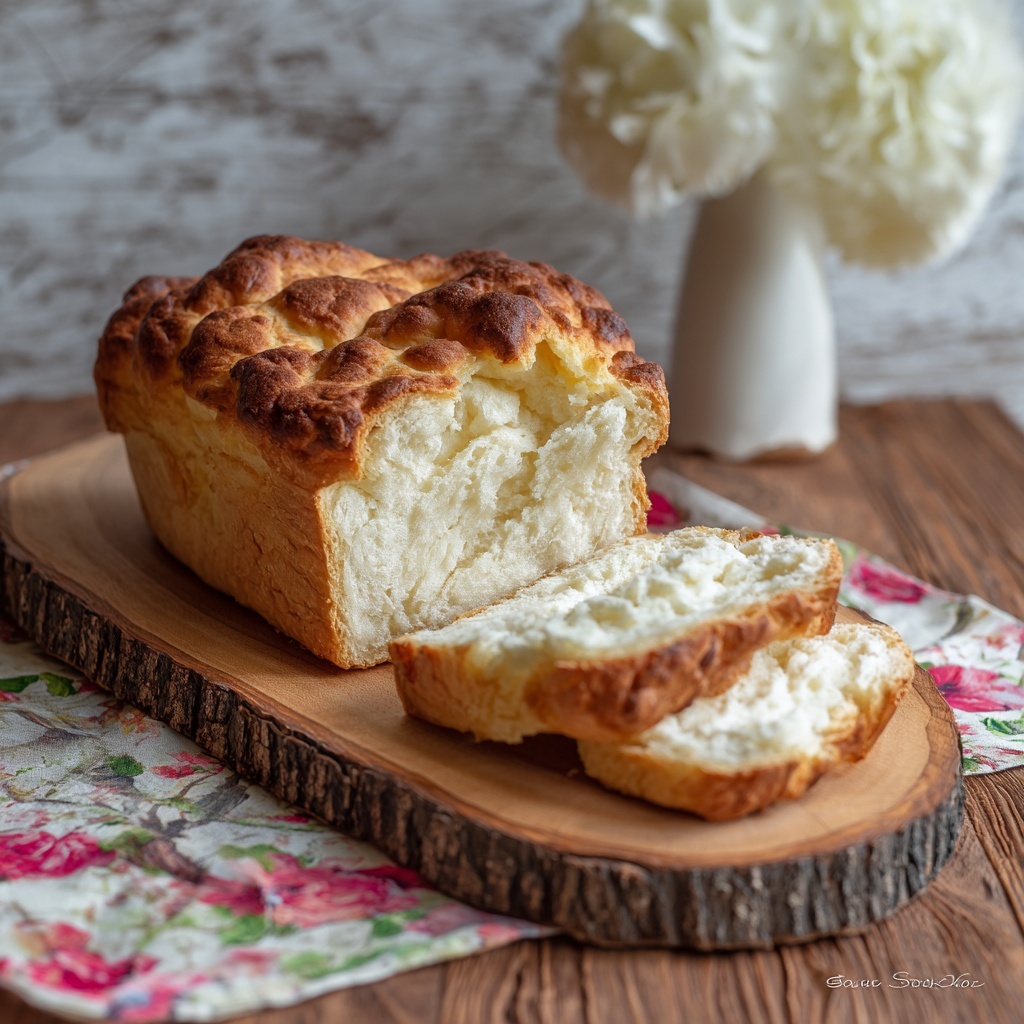 Fluffy Keto Cottage Cheese Cloud Bread Recipe - Recipe Image