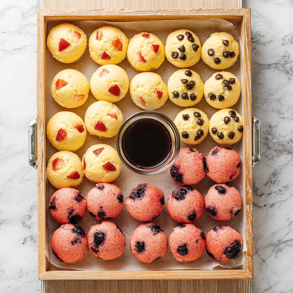 Pancakes Muffins with Toppings Recipe - Recipe Image