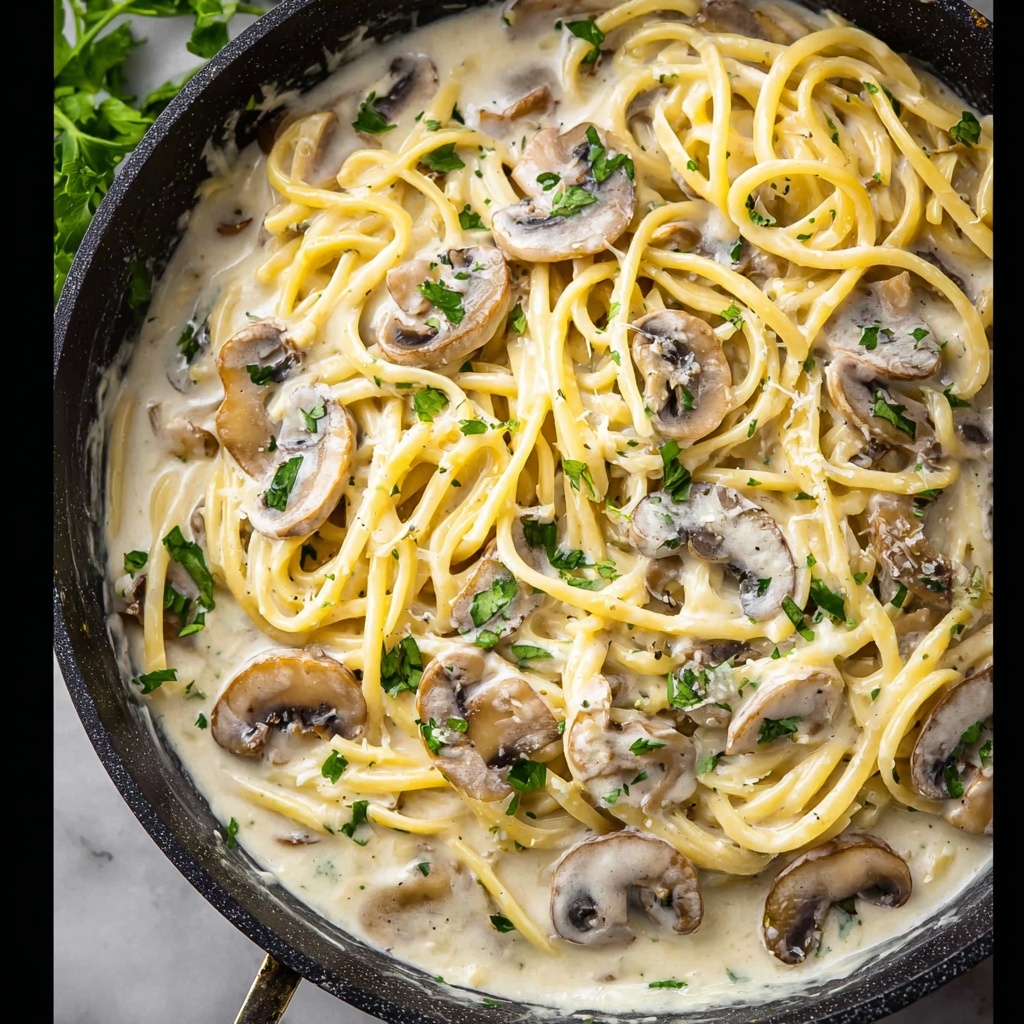 Creamy Mushroom Pasta Recipe - Recipe Image