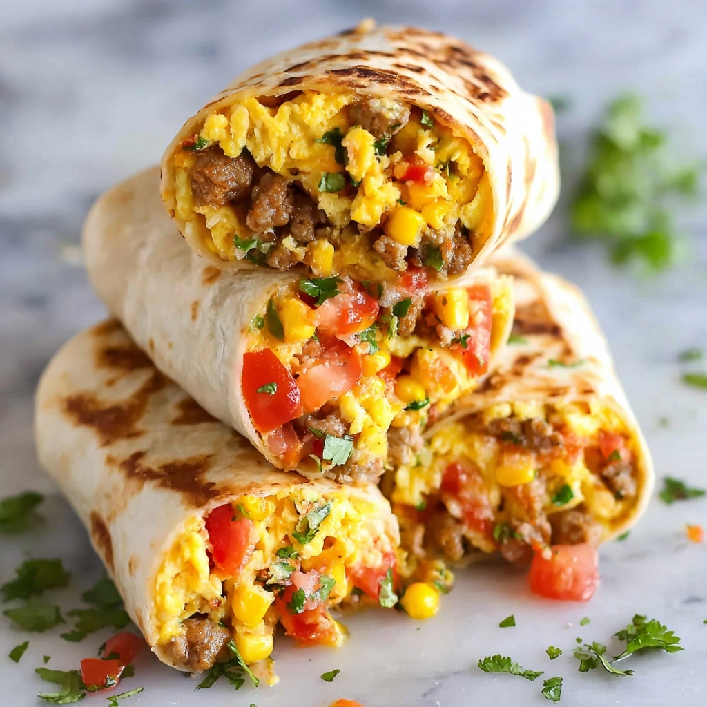 Delicious Freezer Breakfast Burritos for Busy Mornings Recipe - Recipe Image