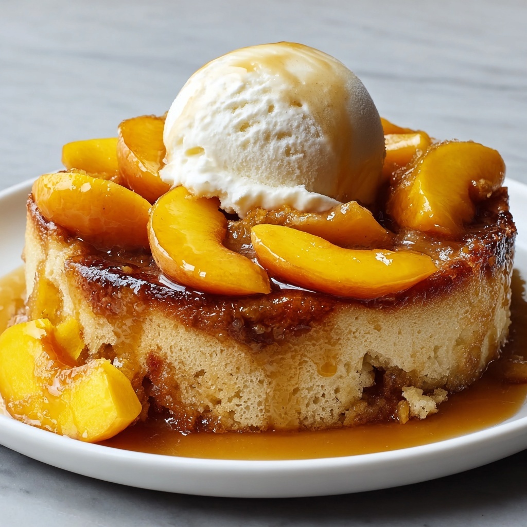 Peach Cobbler French Toast Bake: Golden, Creamy Bliss! Recipe - Recipe Image