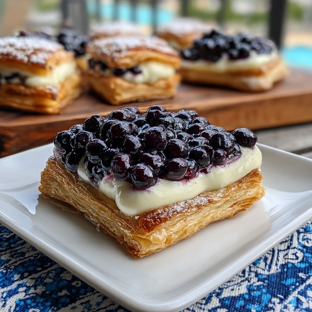 Decadent Blueberry Cream Cheese Danish Recipe - Recipe Image