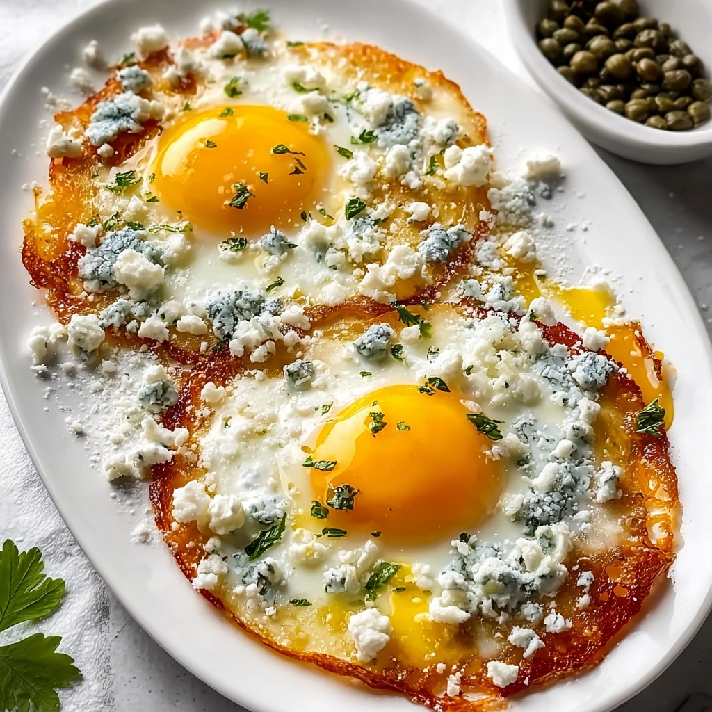 Crispy Feta Fried Eggs Recipe - Recipe Image