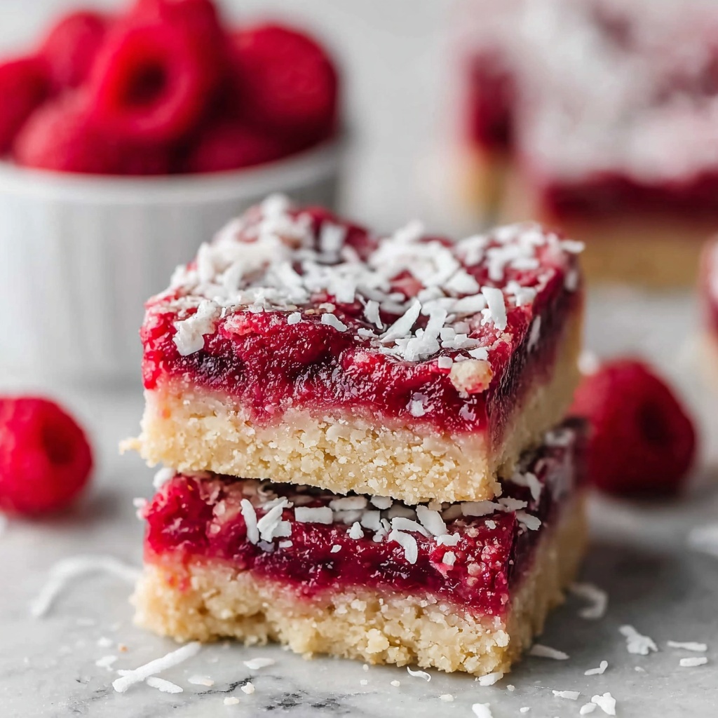 Sugar-Free Raspberry Coconut Bars for Guilt-Free Indulgence Recipe - Recipe Image