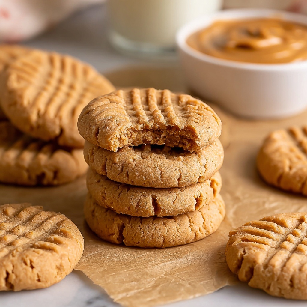 3 Ingredient Peanut Butter Cookies Recipe - Recipe Image