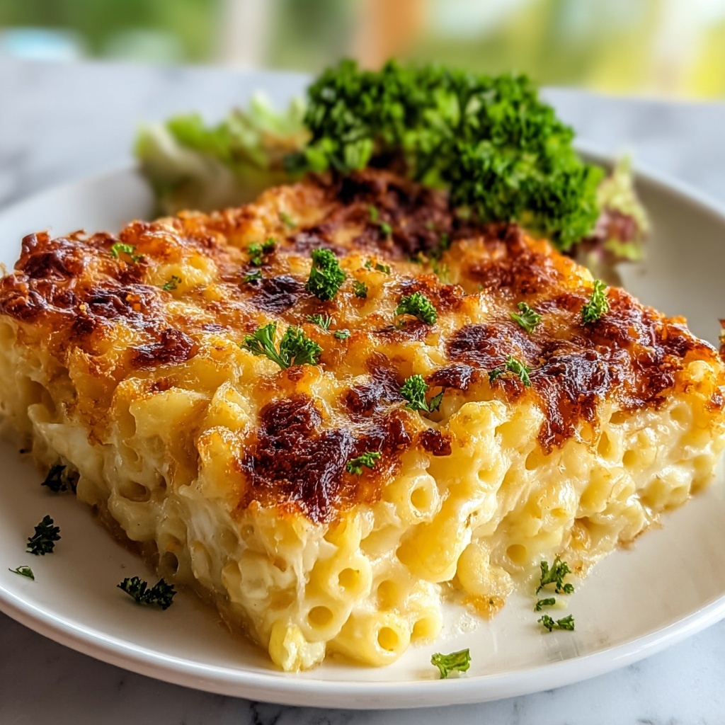 Cheesy Hashbrown Casserole with Crispy Cornflake Topping Recipe - Recipe Image