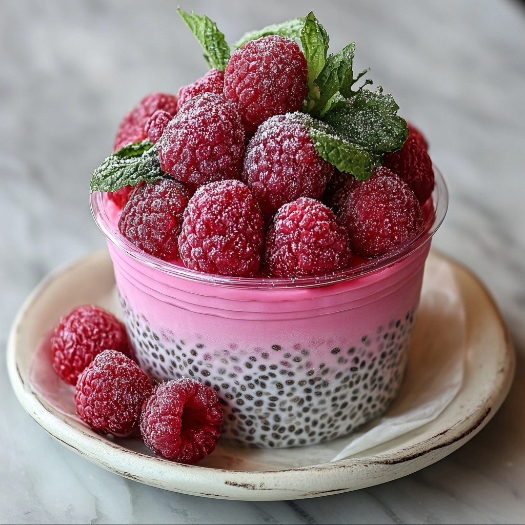 Raspberry Chia Dessert Recipe - Recipe Image