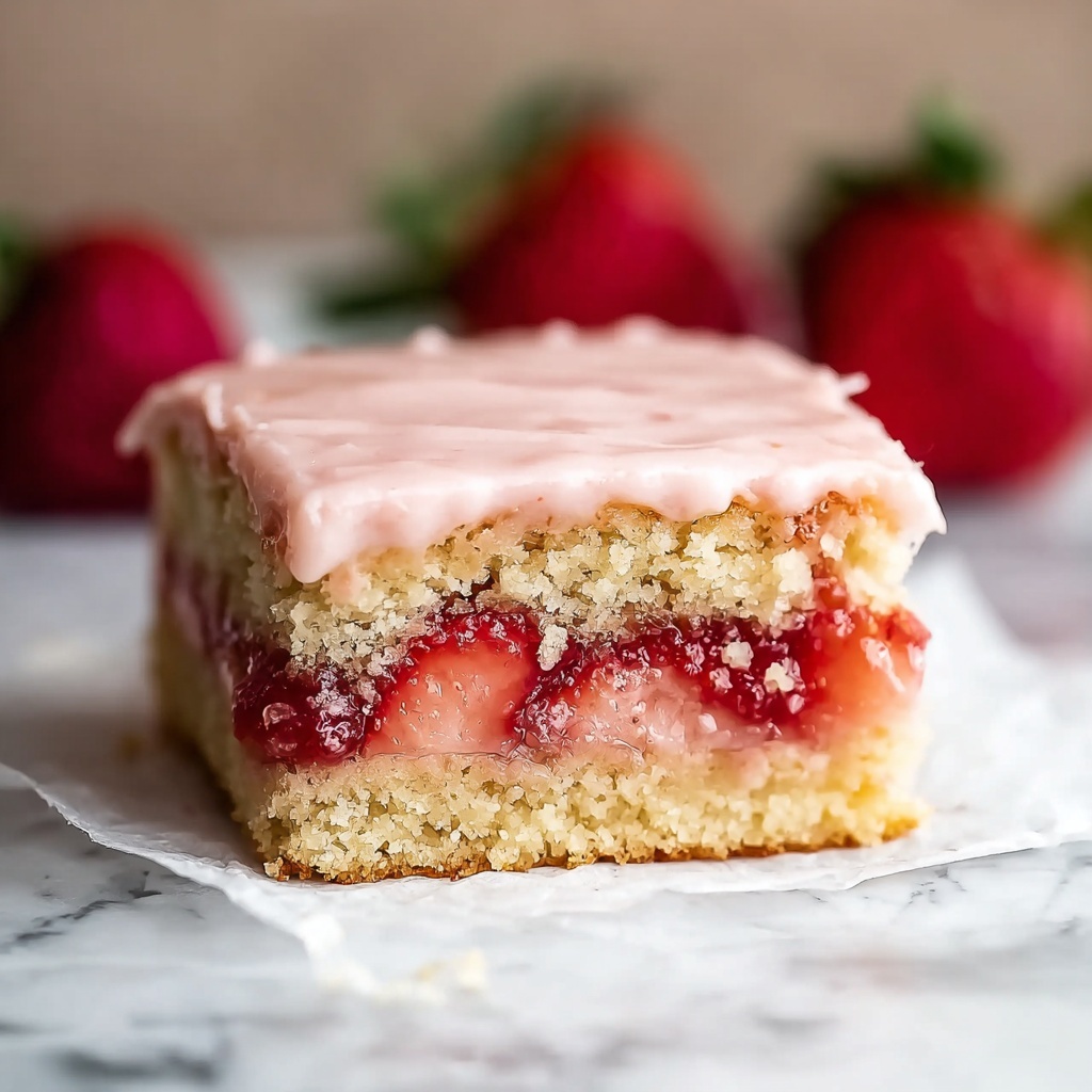 Strawberry Lemon Blondies Recipe - Recipe Image