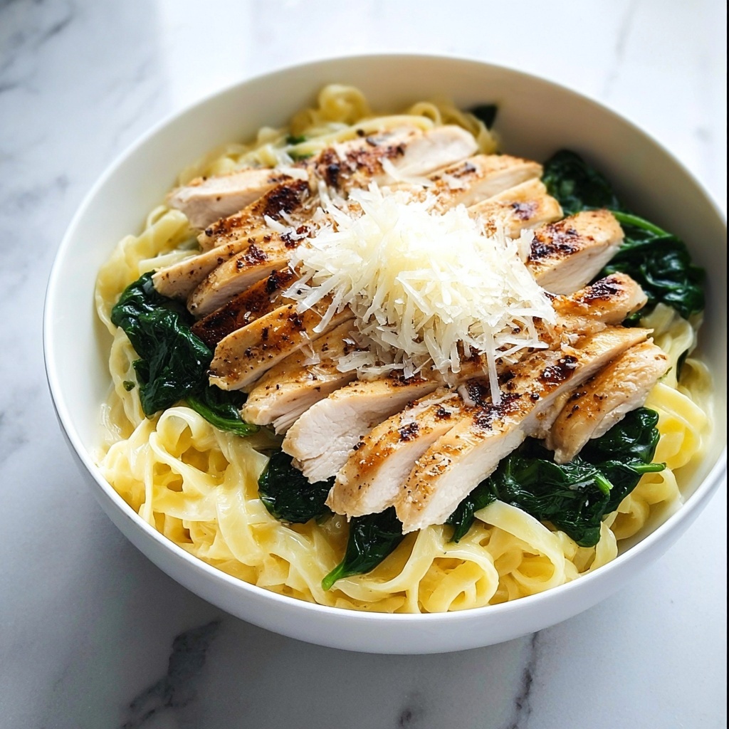 Creamy Chicken Florentine Pasta Recipe - Recipe Image