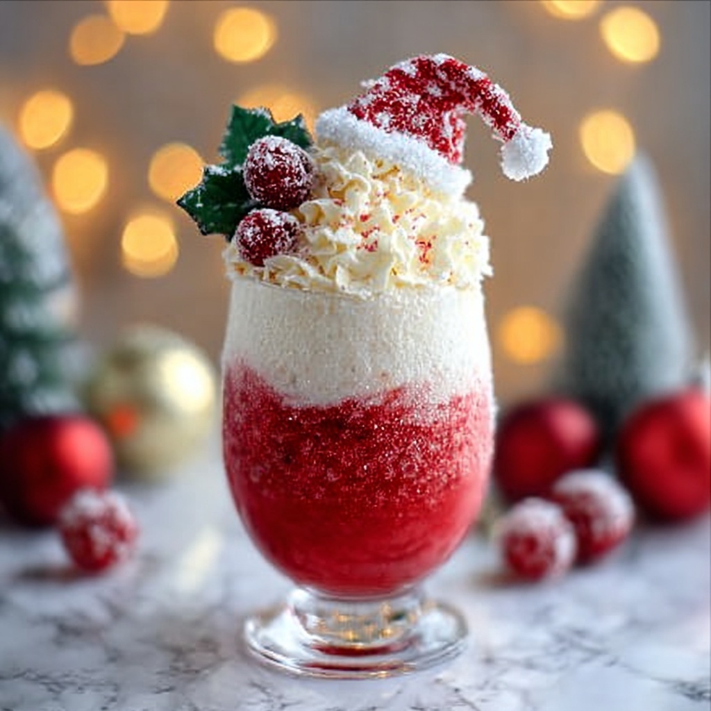Kissing Santa Claus Mocktail Recipe - Recipe Image