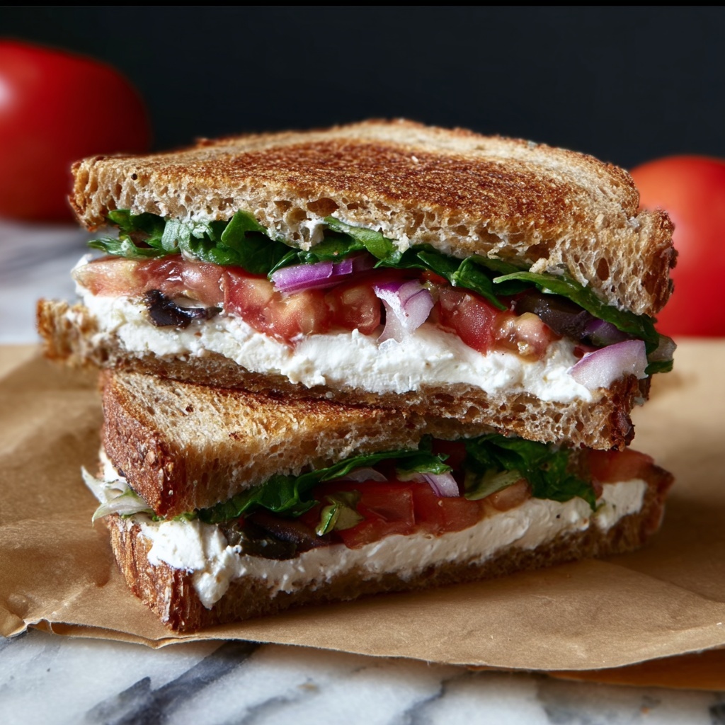 Mediterranean Grilled Cheese Sandwich Recipe - Recipe Image