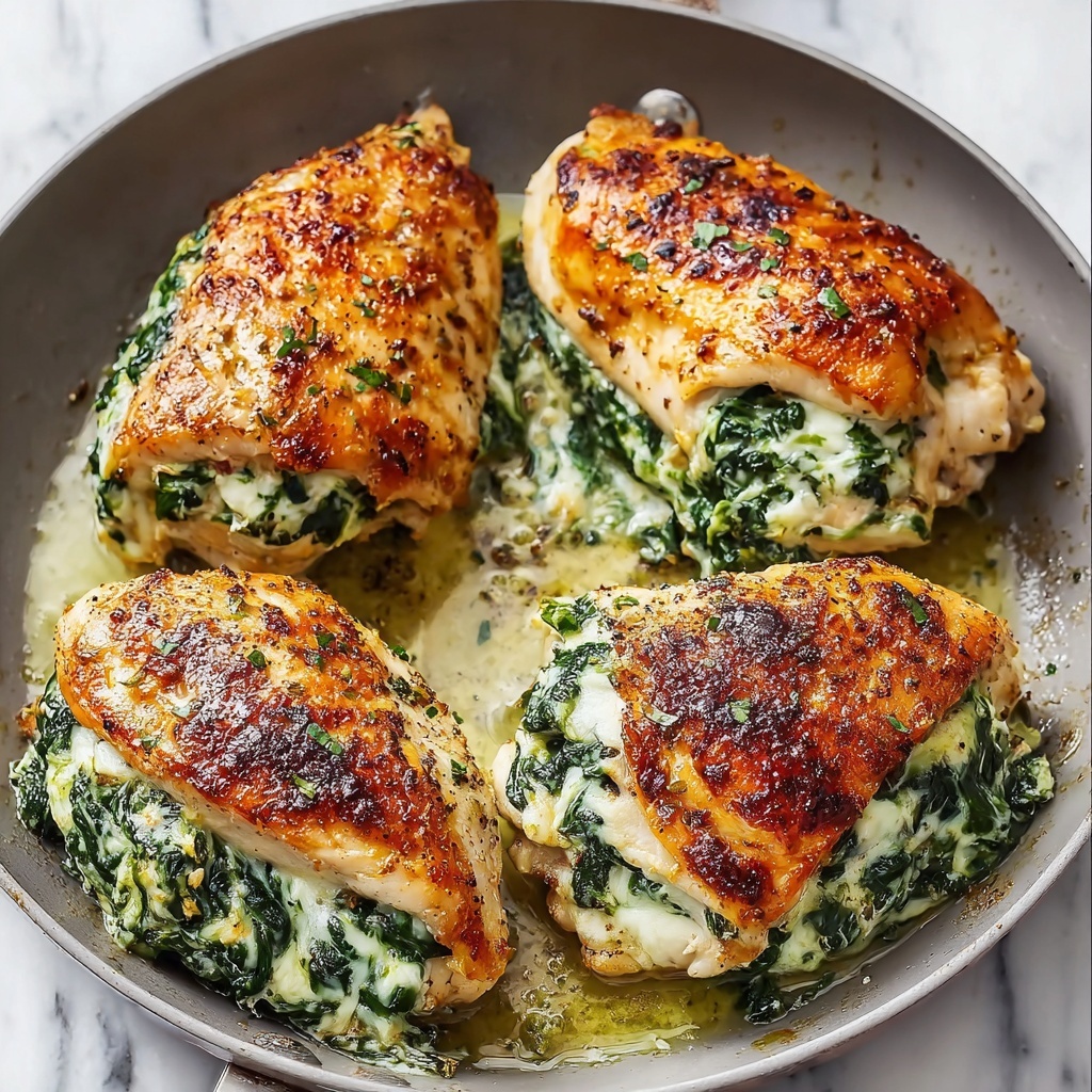 Spinach Artichoke Stuffed Chicken Breast Recipe - Recipe Image