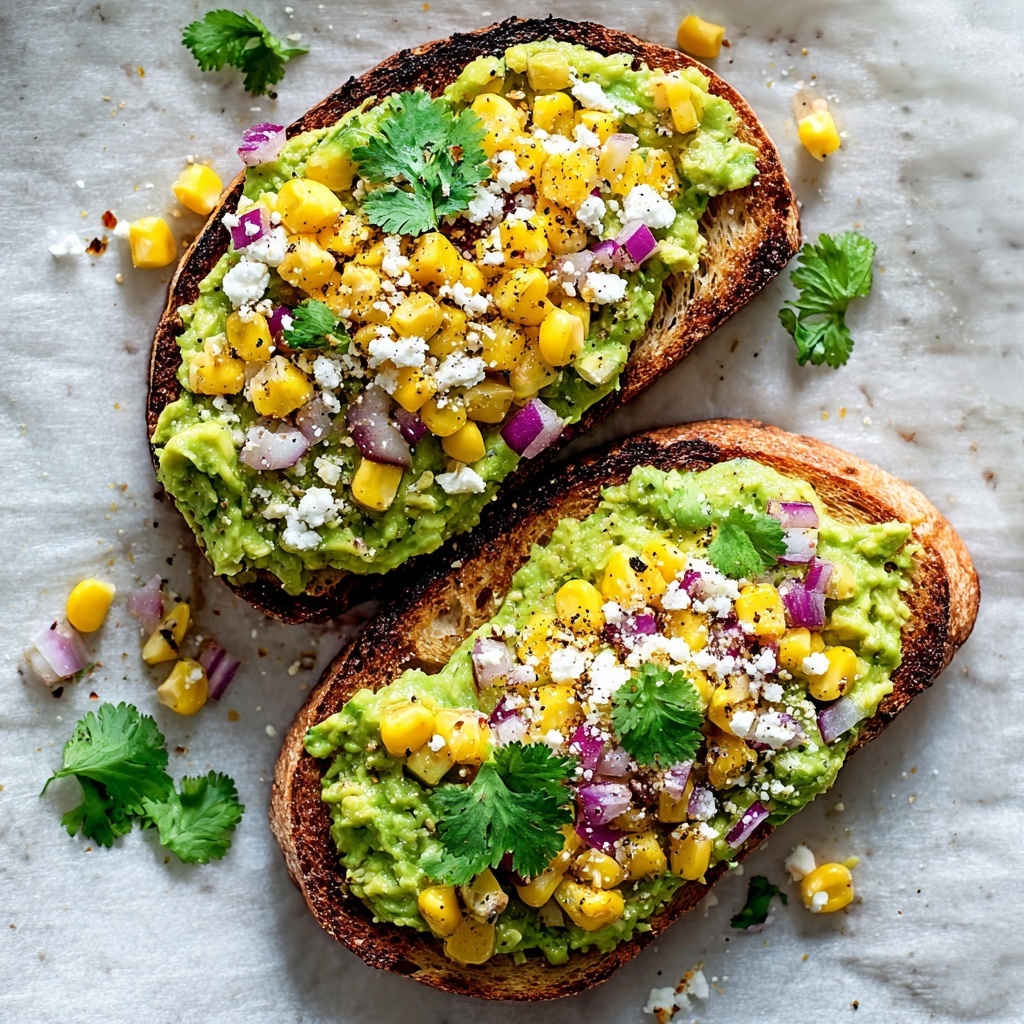Mexican Street-Corn Avocado Toast Recipe - Recipe Image