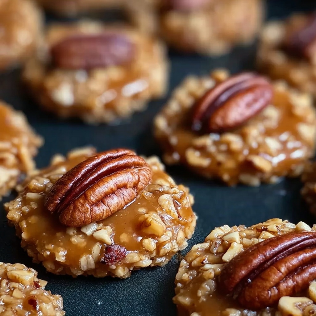 No-Bake Pecan Coconut Praline Cookies Recipe - Recipe Image