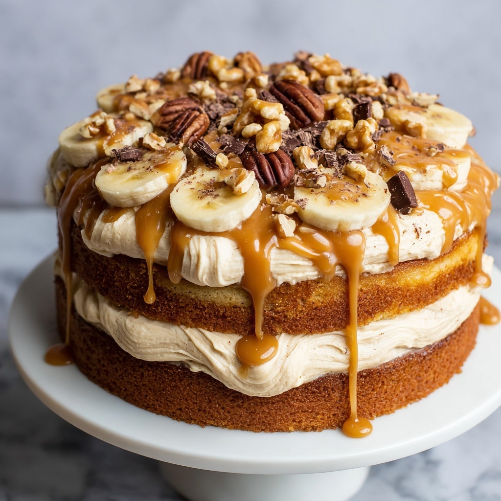 Banana Cake with Salted Caramel Frosting Recipe - Recipe Image