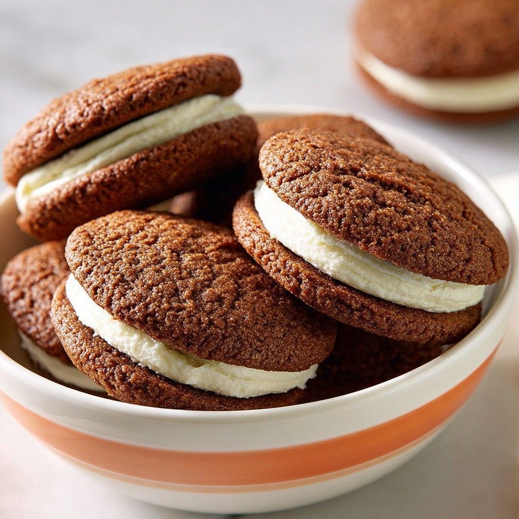 Cream-Filled Chocolate Cookies Recipe - Recipe Image