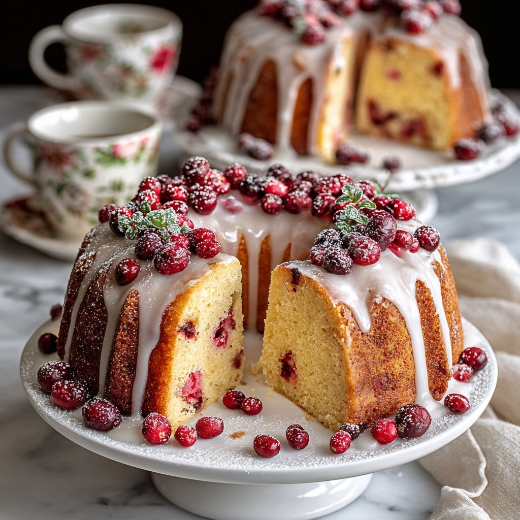 Cranberry Christmas Cake Recipe - Recipe Image