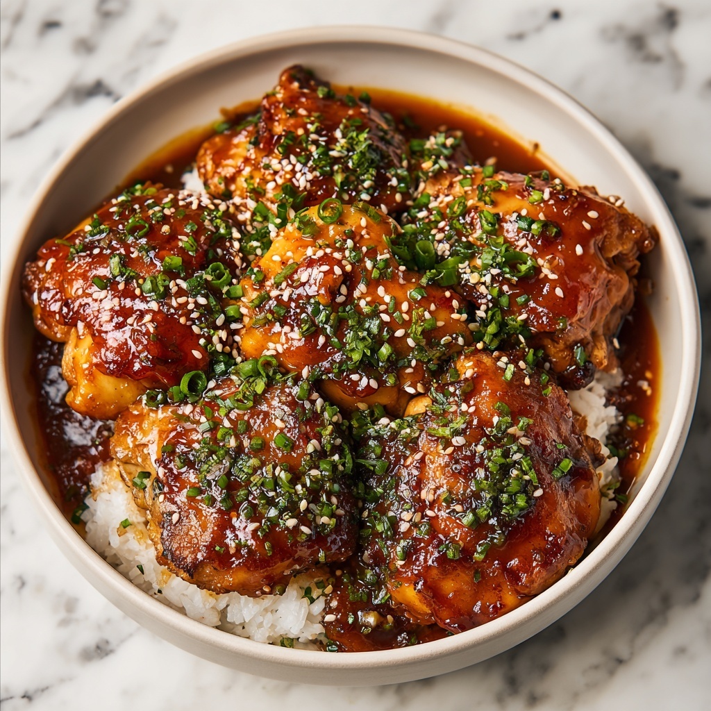 Honey Garlic Slow Cooker Chicken Thighs Recipe - Recipe Image