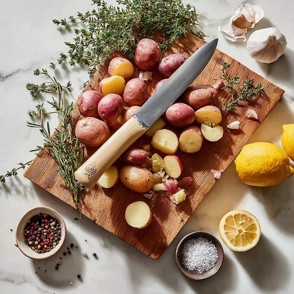 Zesty Lemon-Rosemary Roast Potatoes Delight - Recipe Image
