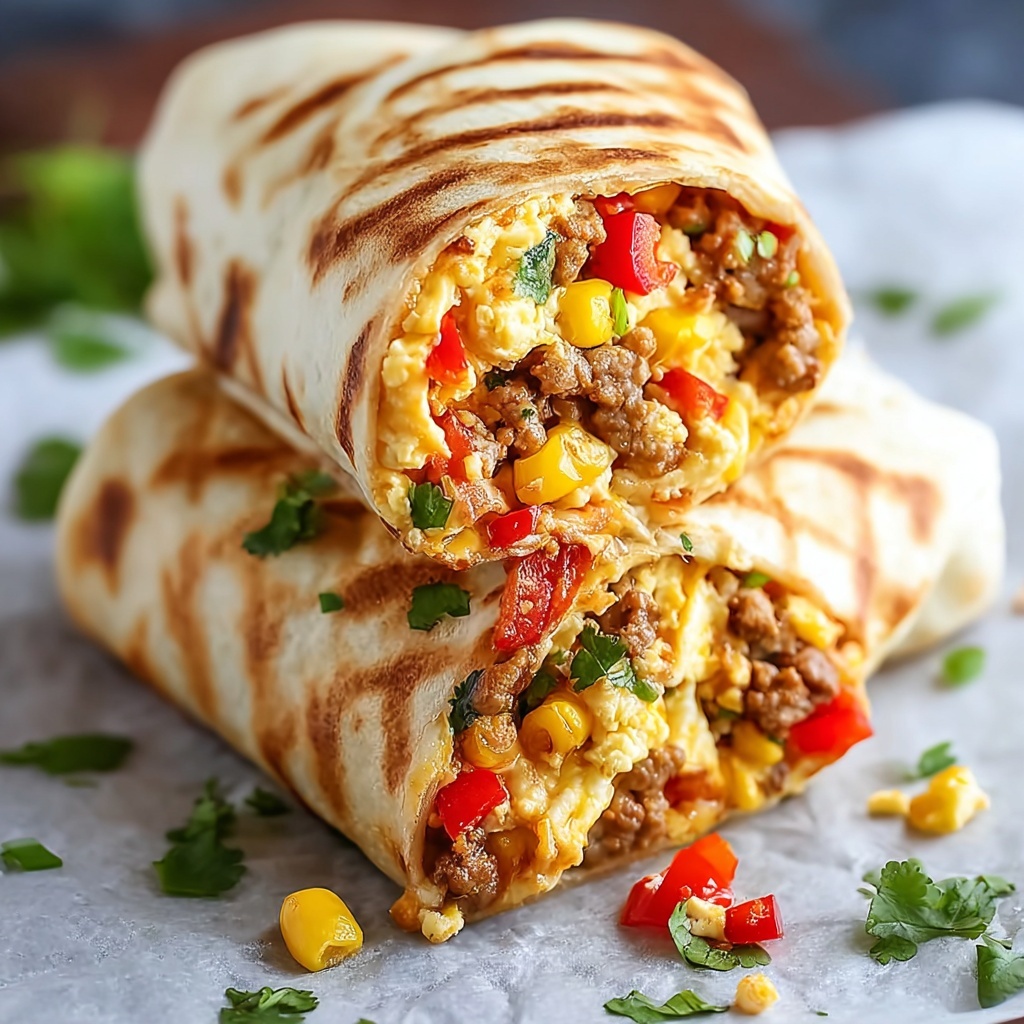 Easy Freezer Breakfast Burritos: Perfect for Busy Mornings! - Recipe Image