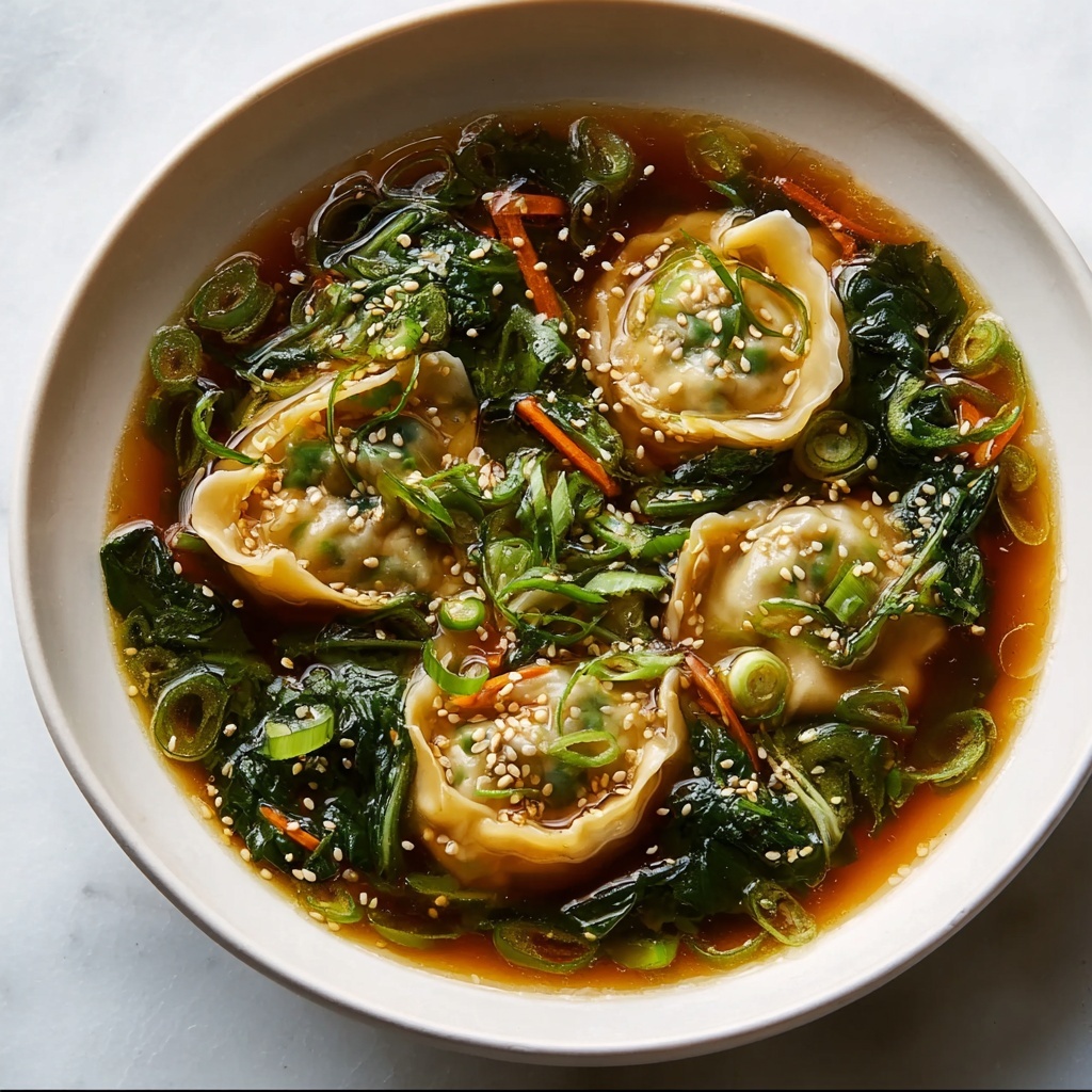 Cozy Beef Potsticker Soup: A Warm, Delicious Embrace - Recipe Image