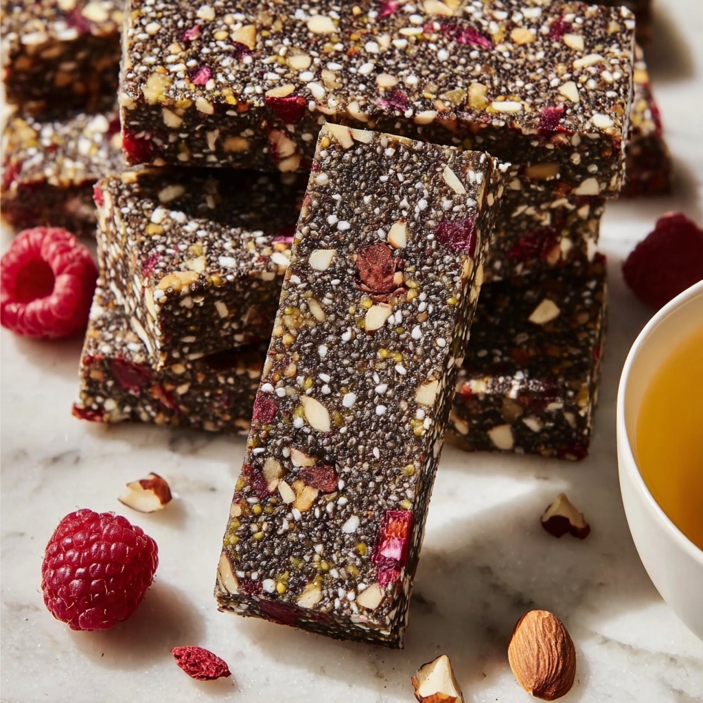 No-Bake Chia Seed Energy Bars Recipe - Recipe Image