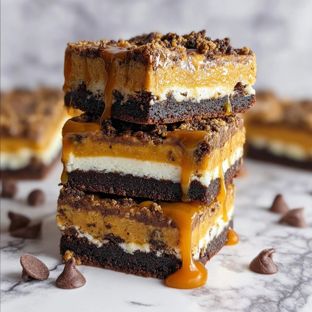 Chocolate Chip Cookie Oreo Cheesecake Bars Recipe - Recipe Image