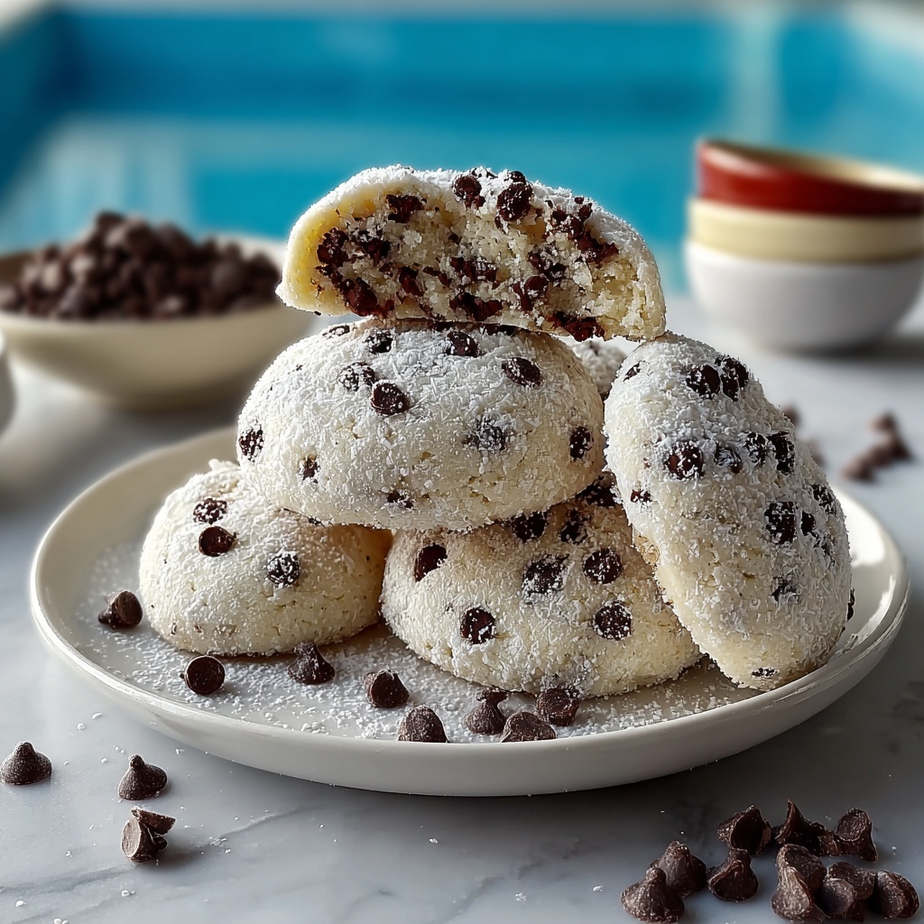 Chocolate Chip Snowball Cookies Recipe - Recipe Image