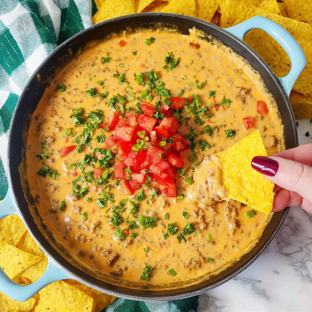 Rotel Dip with Ground Beef and Velveeta Recipe - Recipe Image