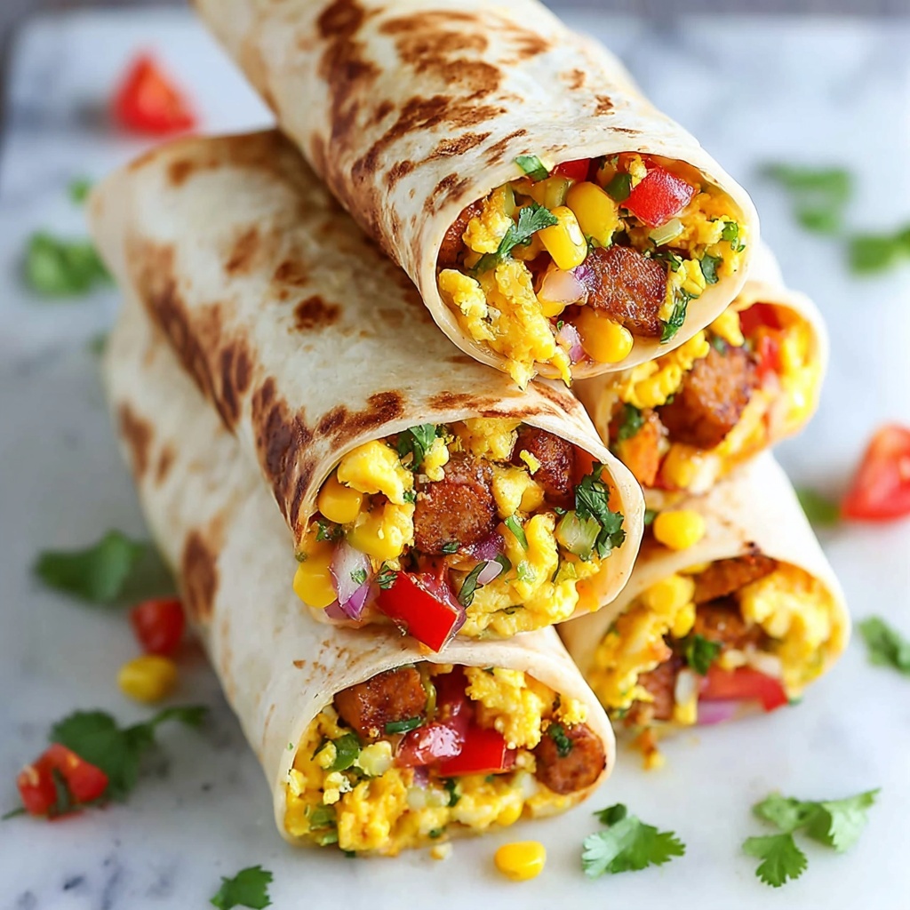 Delicious Freezer Breakfast Burritos for Busy Mornings Recipe - Recipe Image