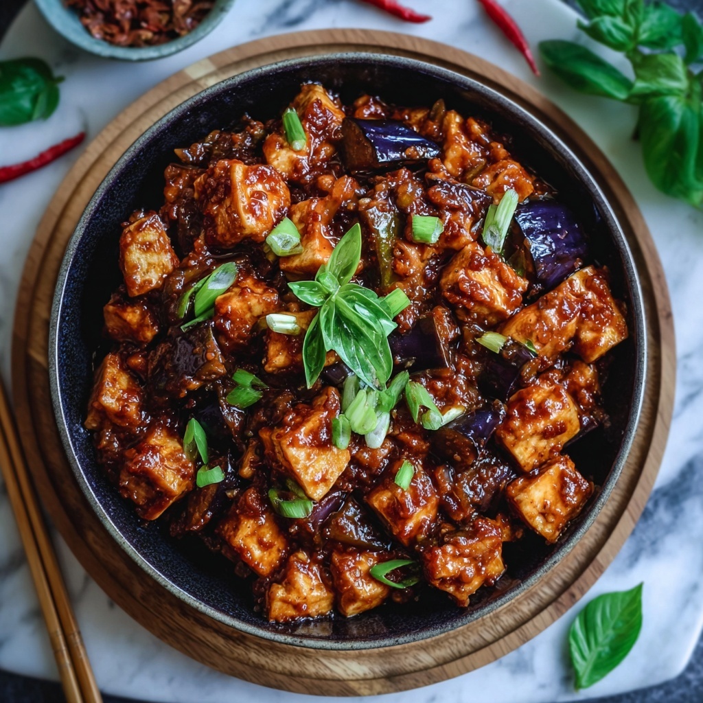Mouthwatering Eggplant Mapo Tofu to Spice Up Dinner Time Recipe - Recipe Image