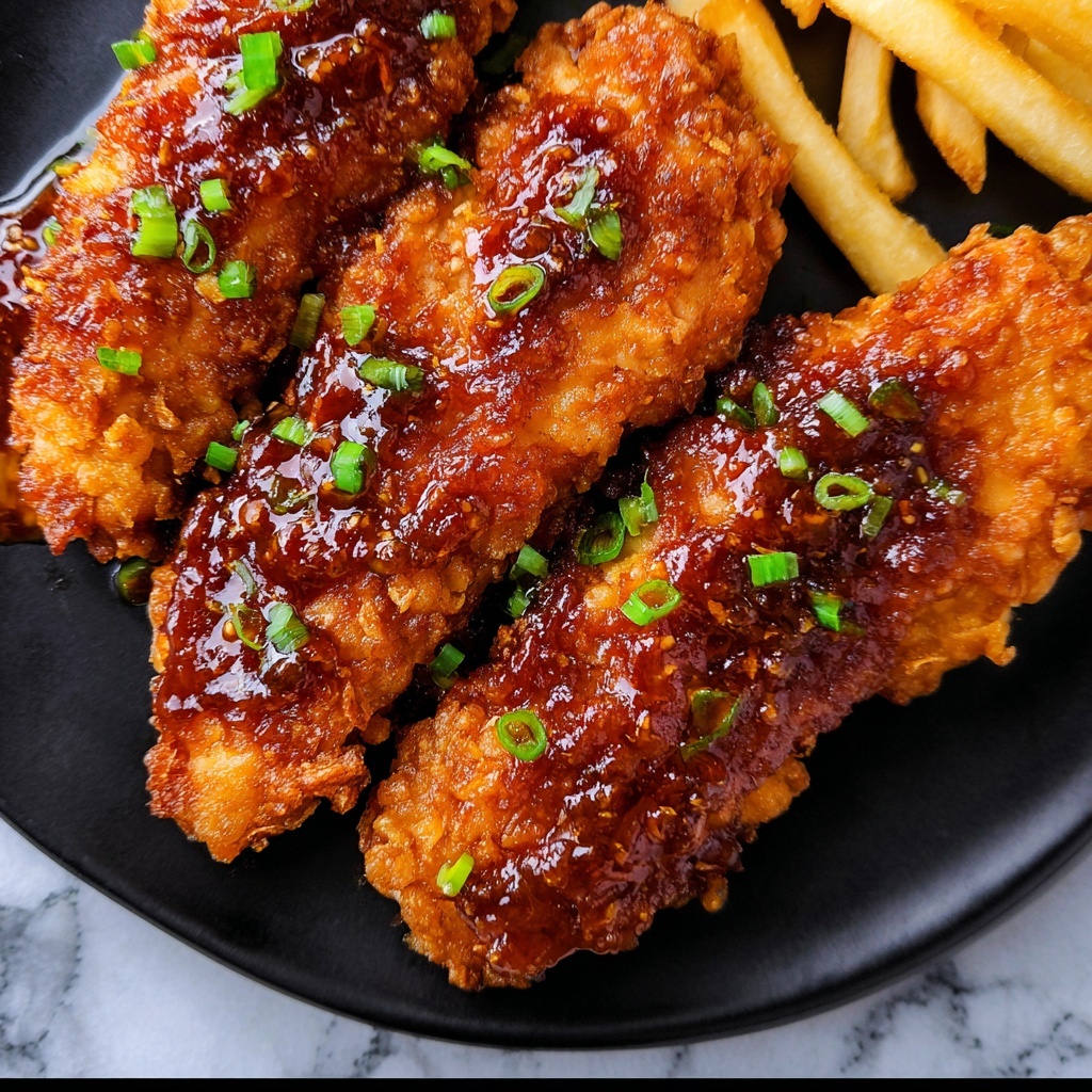 Crispy Honey Butter Chicken Tenders Recipe - Recipe Image