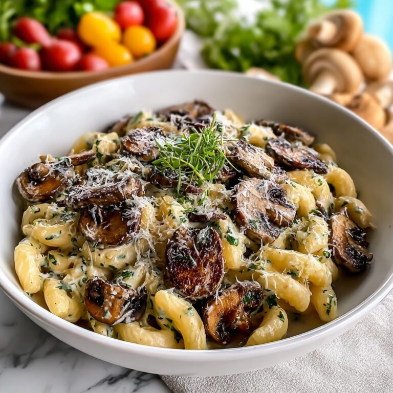 Cozy Mushroom Parmesan Pasta Recipe