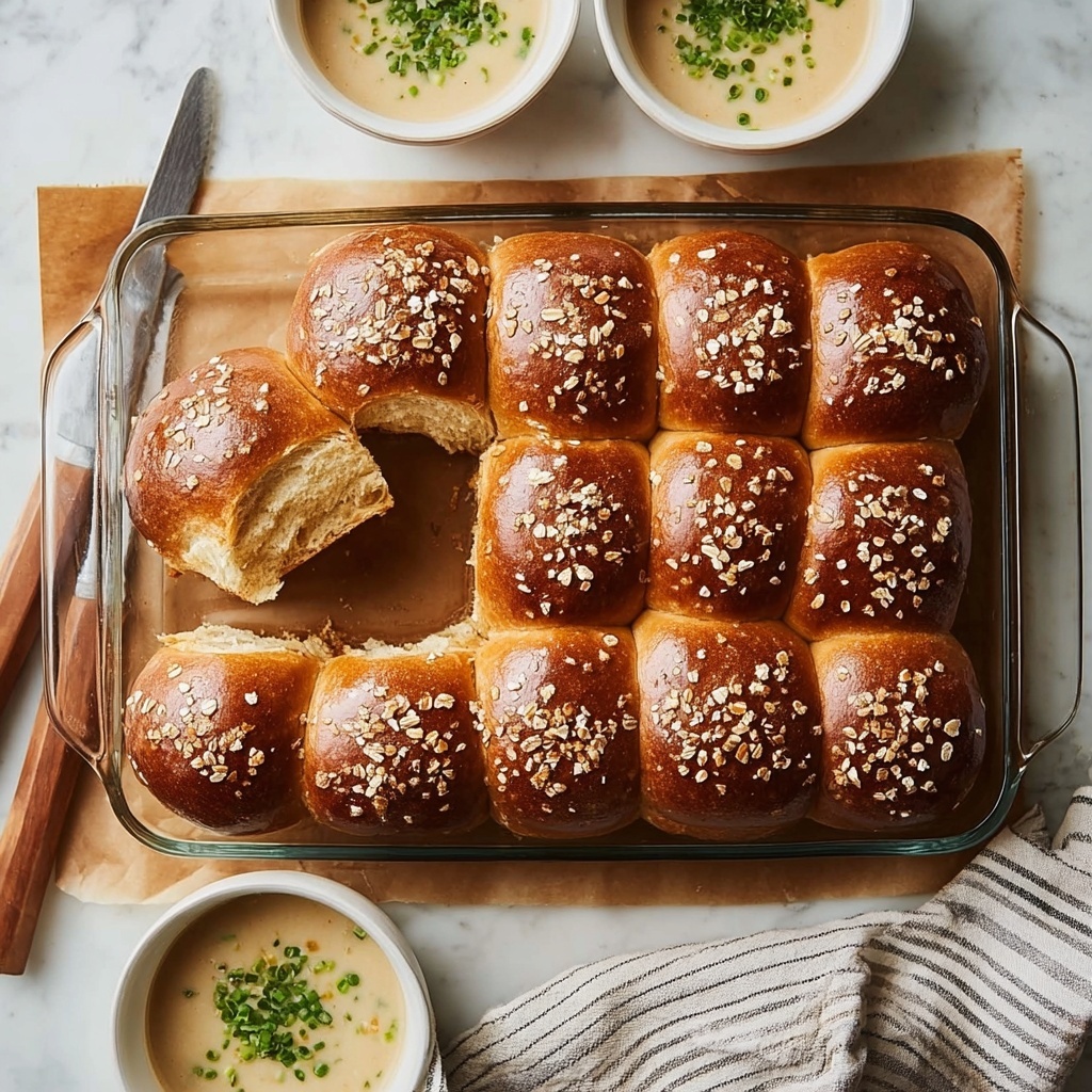 Oatmeal Molasses Dinner Rolls Recipe - Recipe Image