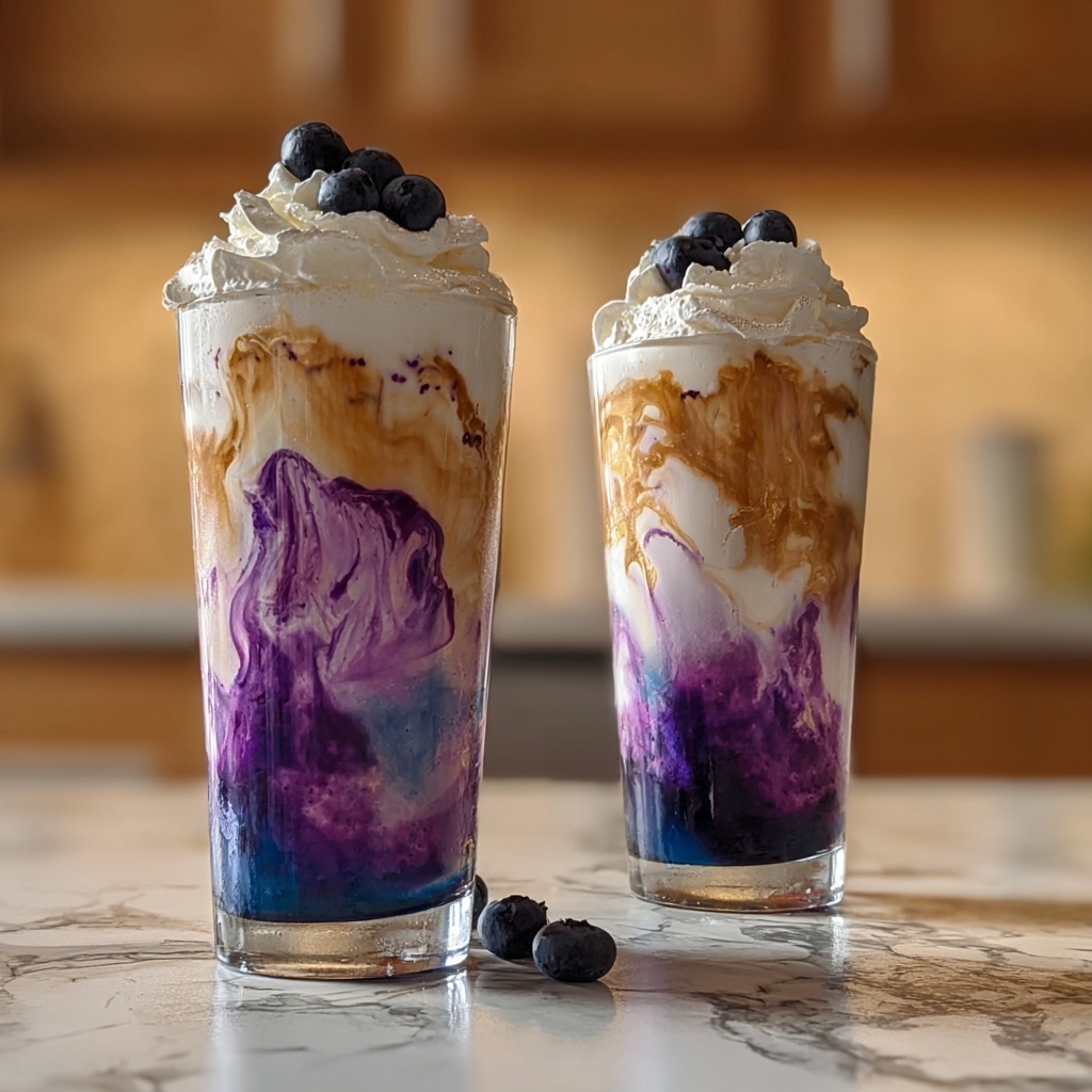 Blueberry Muffin Dirty Soda Recipe - Recipe Image