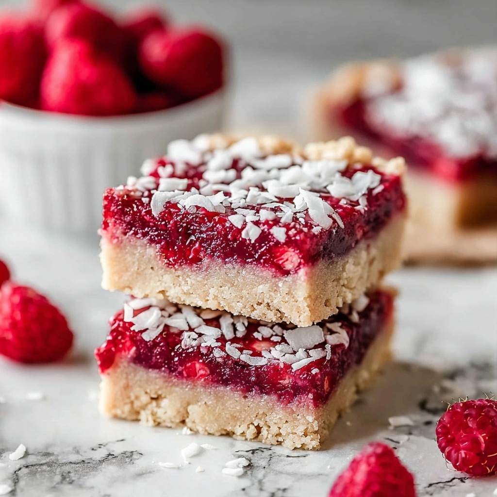 Sugar-Free Raspberry Coconut Bars for Guilt-Free Indulgence Recipe - Recipe Image