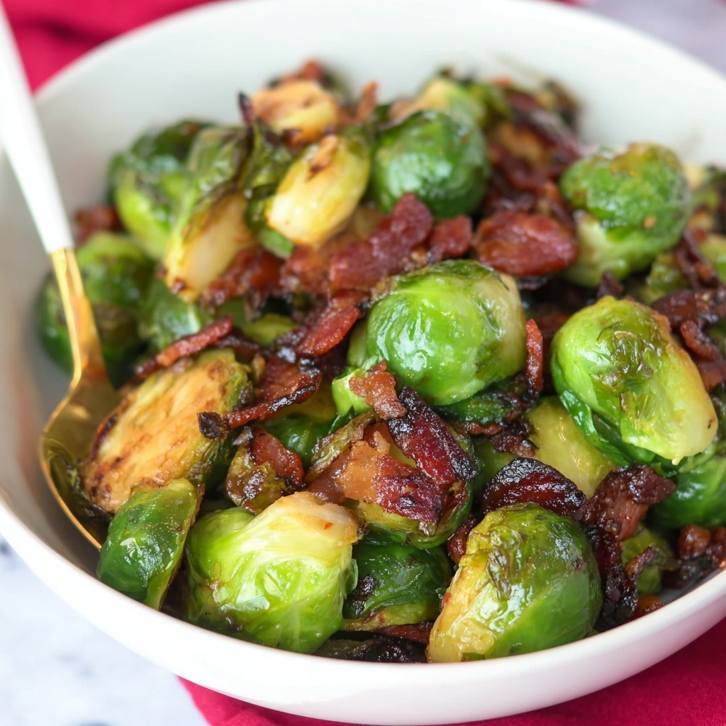 Caramelized Brussels Sprouts with Bacon Jam Recipe - Recipe Image