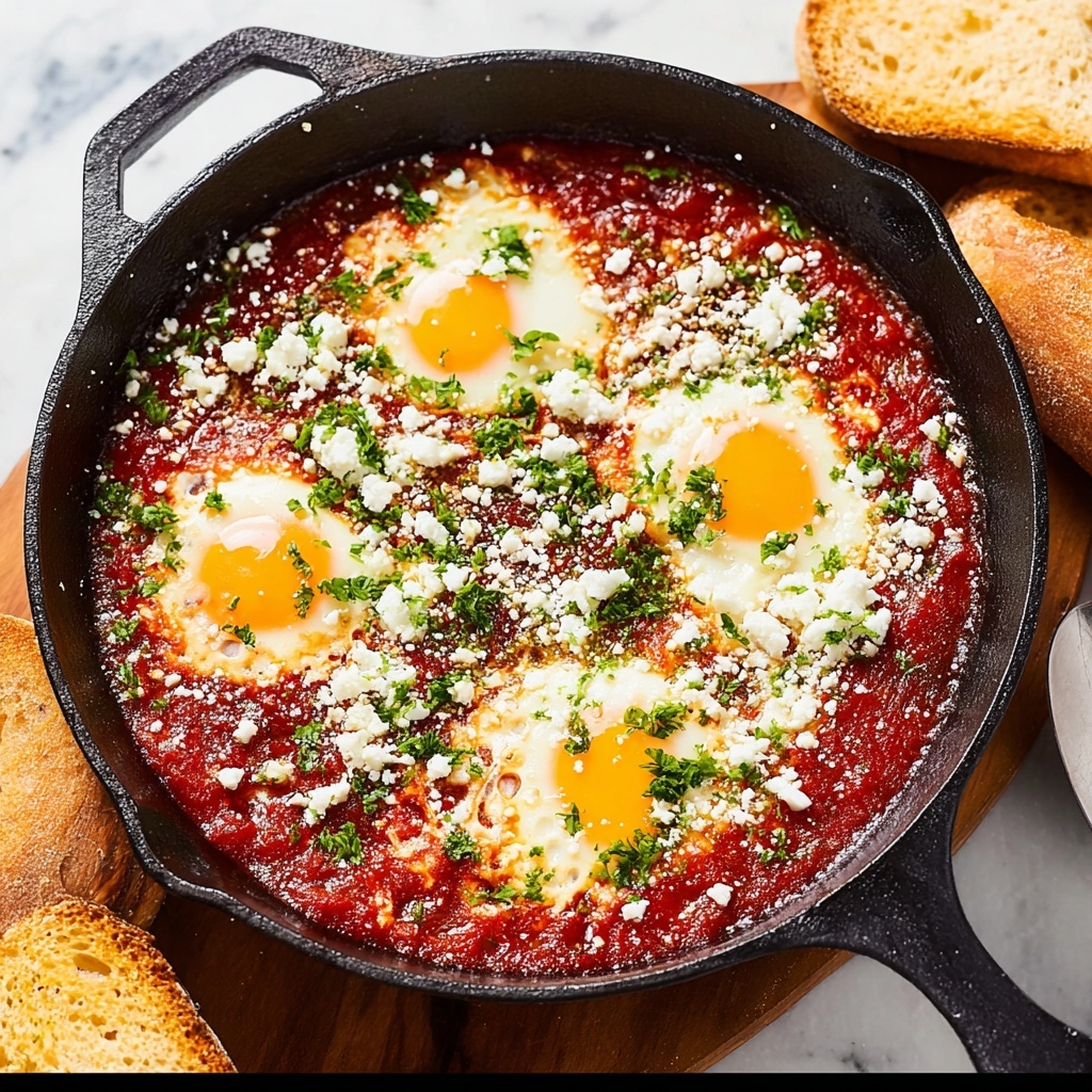 Creamy Shakshuka with Chickpeas and Feta Recipe - Recipe Image