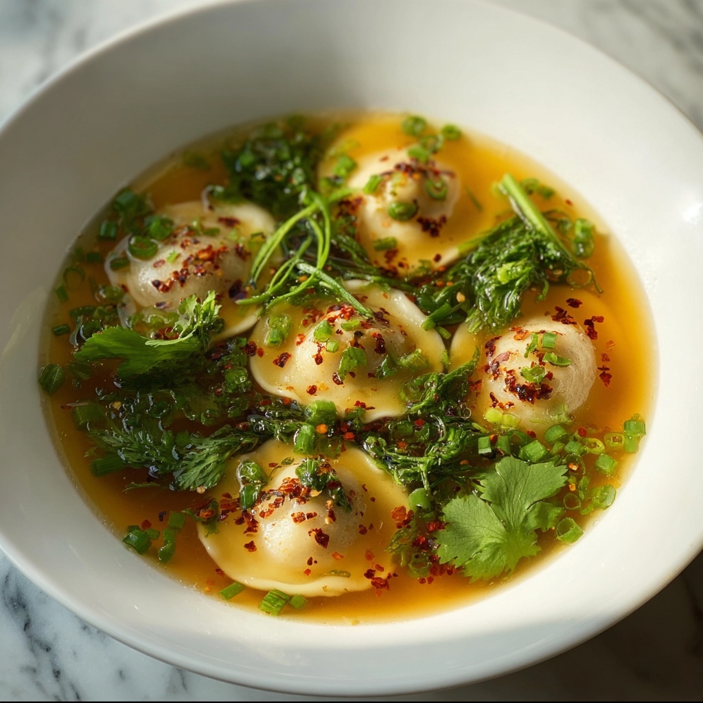 Easy Beef Gyoza Soup Recipe - Recipe Image