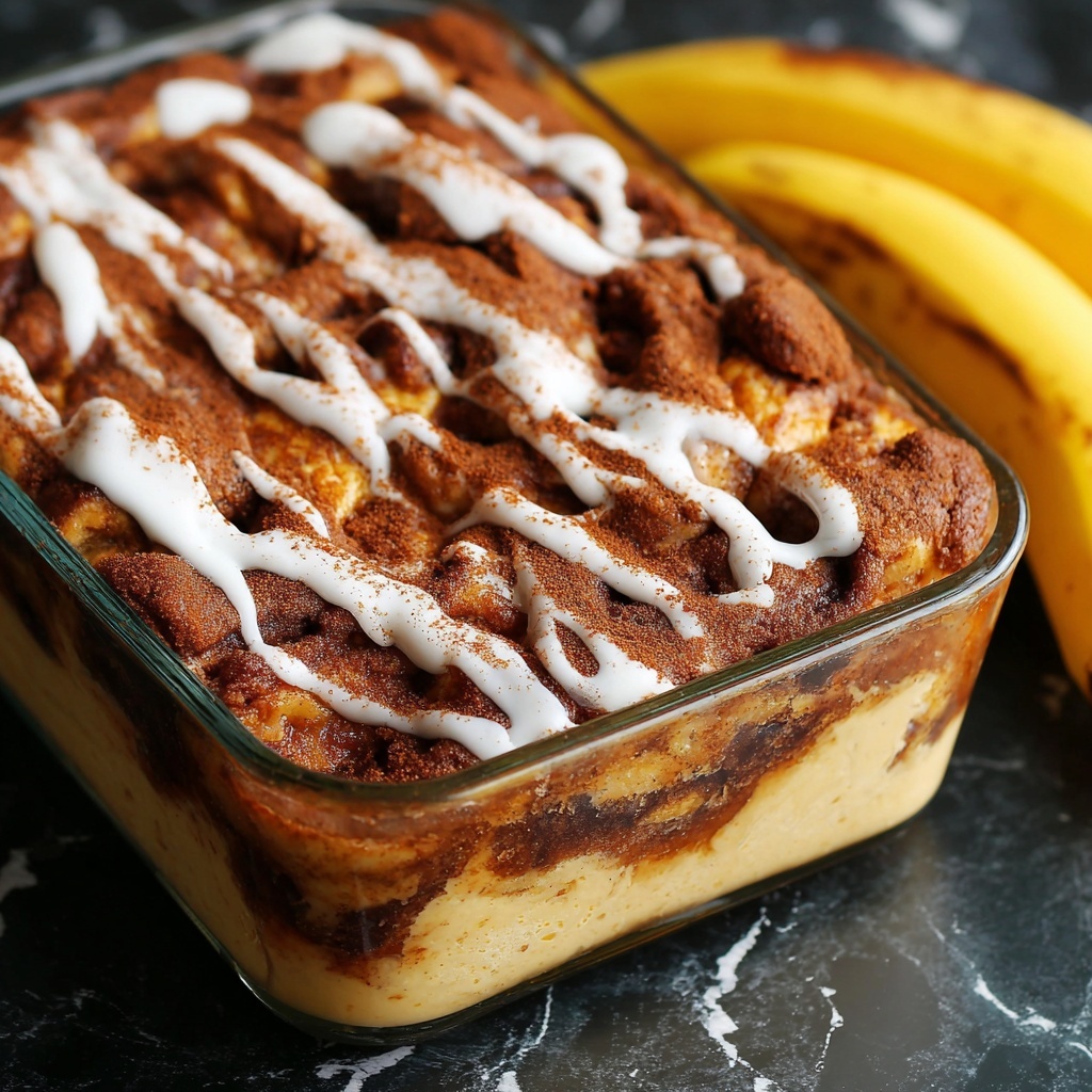 Banana Cinnamon Roll Cake Recipe - Recipe Image