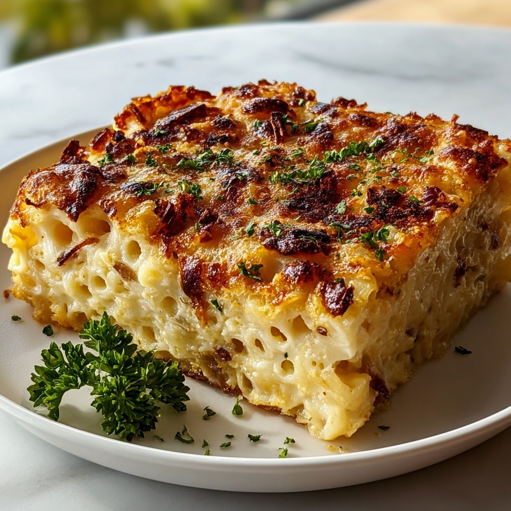 Cheesy Hashbrown Casserole with Crispy Cornflake Topping Recipe - Recipe Image