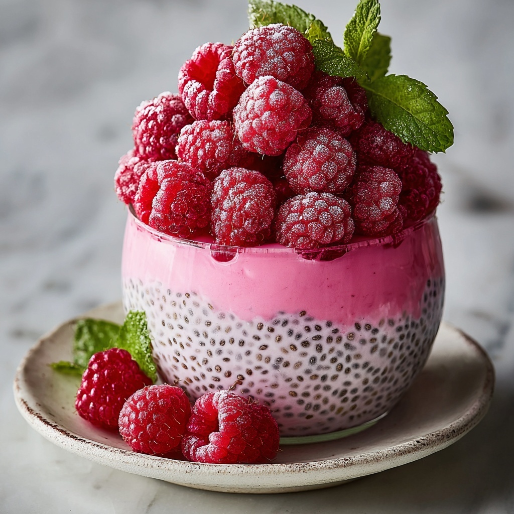 Raspberry Chia Dessert Recipe - Recipe Image