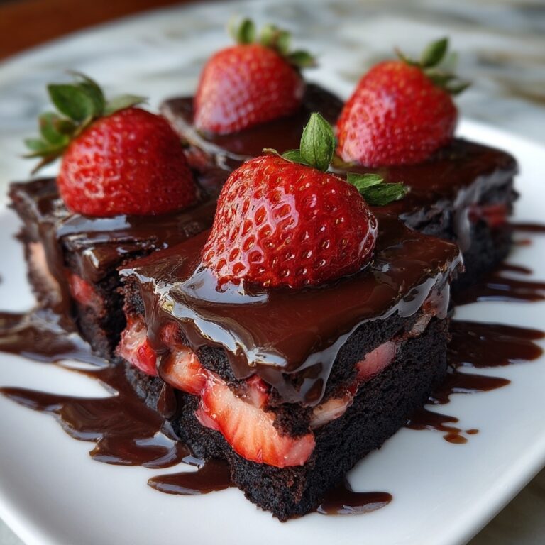 Chocolate Covered Strawberry Brownies Recipe