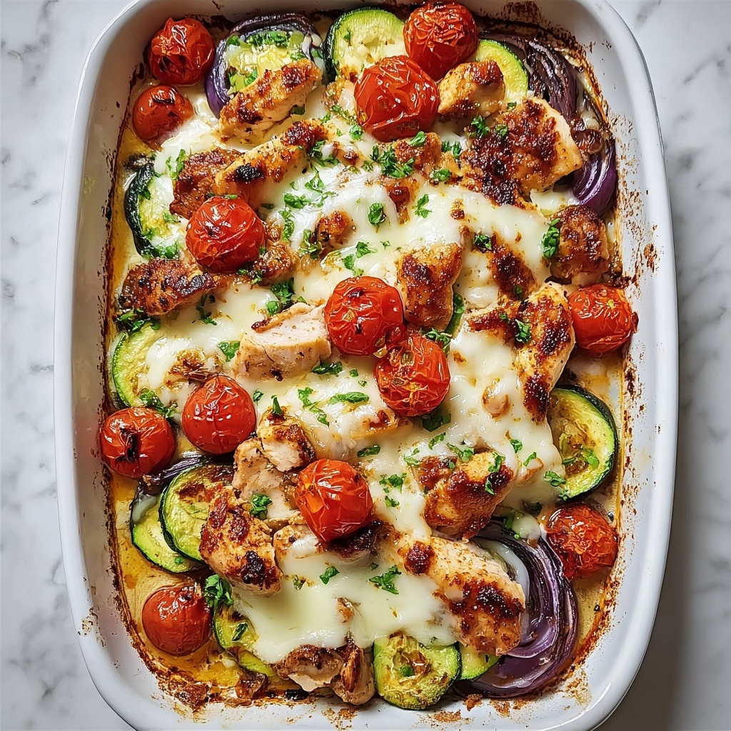 Mediterranean Chicken Zucchini Bake Recipe - Recipe Image