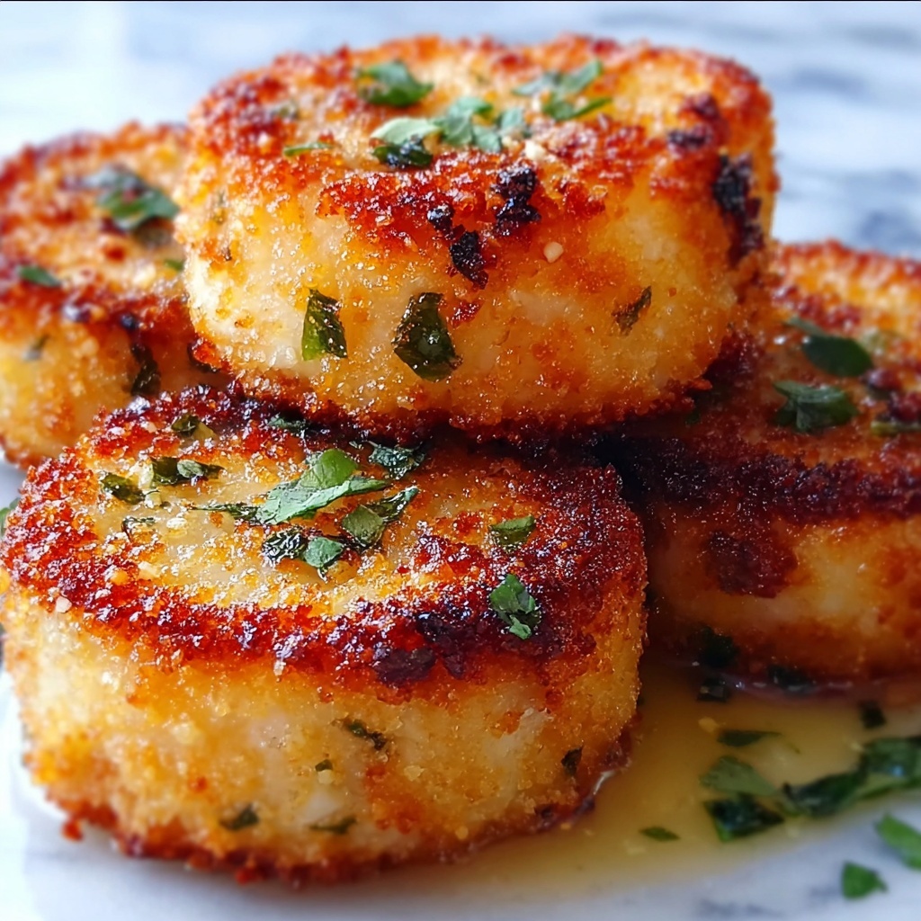 Crispy Shrimp Cakes with Lemon Wedges Recipe - Recipe Image