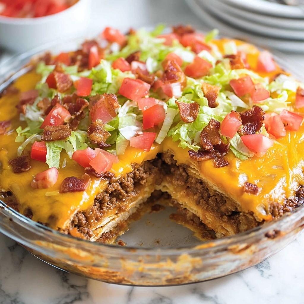 Cheeseburger Pie Recipe - Recipe Image