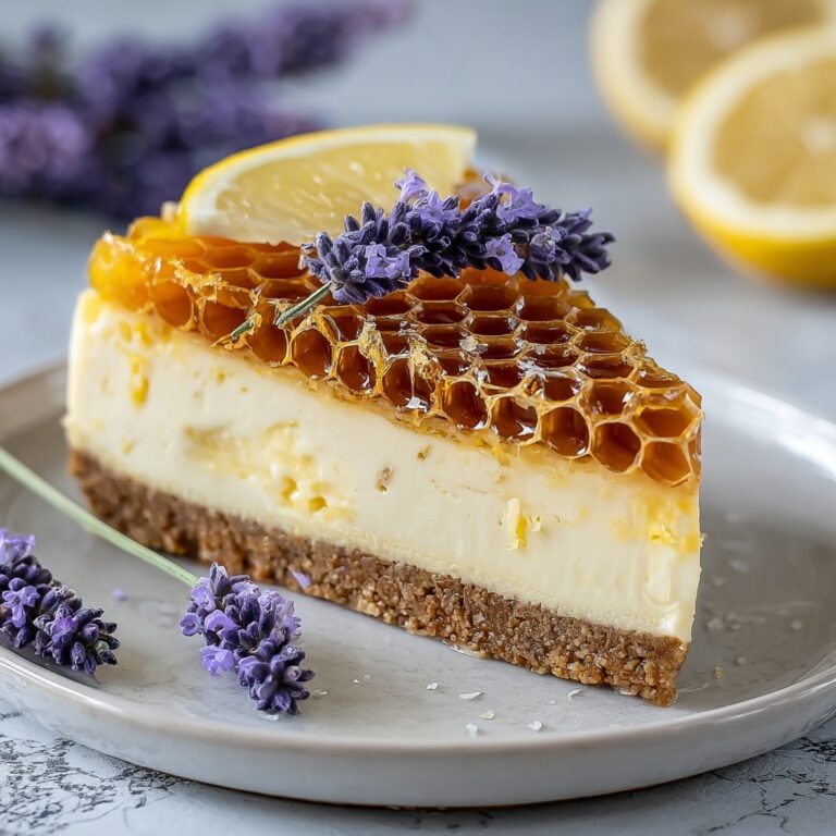 Lemon Lavender Cheesecake with Honeycomb Recipe