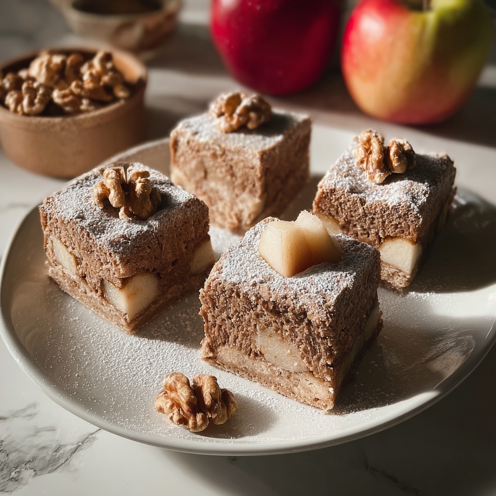 Chewy Spiced Apple Blondies Recipe - Recipe Image