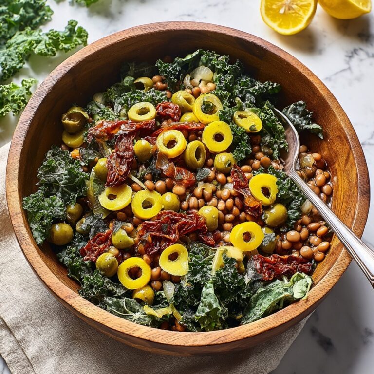Lemon Pesto Lentil Salad Recipe
