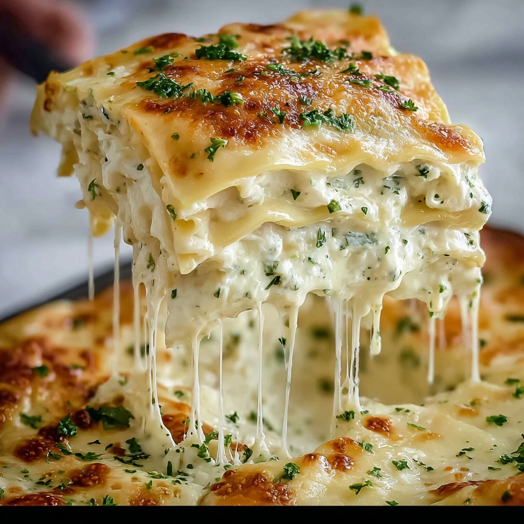 Creamy Chicken Spinach Lasagna Recipe - Recipe Image